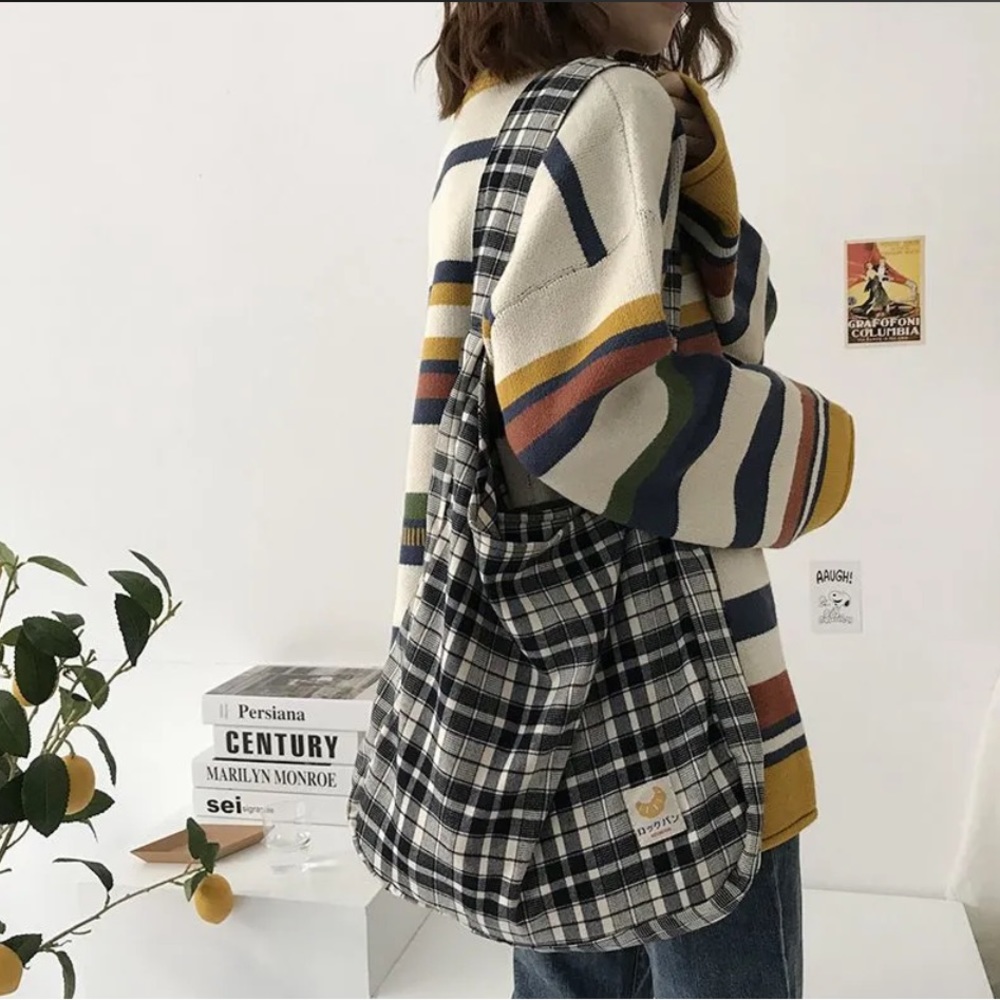 TangTangBags - Plaid Tote Bag